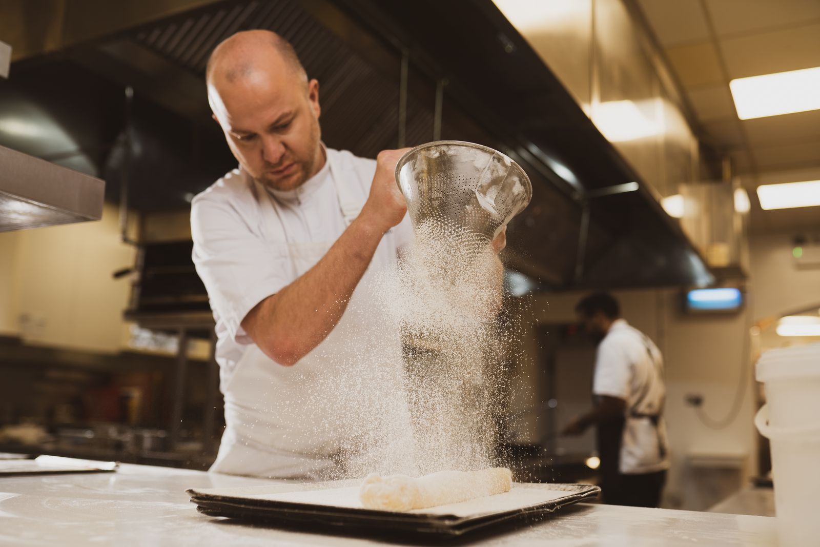 John Kelly cooking in Kitchen of Lady Helen